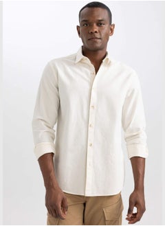 اشتري Man Woven Long Sleeve Shirt في الامارات