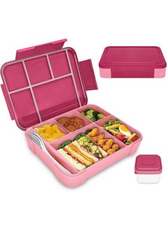 اشتري Children's Lunch Box with Compartments, 1300 ml Lunch Box for Children, Leak-proof Bento Box, Lunch Box for Nursery and School في السعودية