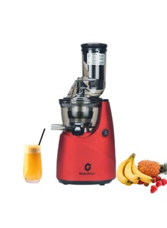 Buy Slow Masticating Juicer Extractor Easy to Clean, Cold Press Juicer Machines, Juice Extractor with Quiet Motor, Red Color in Saudi Arabia