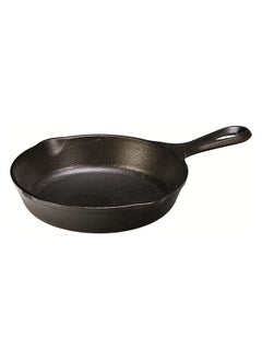 اشتري Lodge H5MS Heat Enhanced And Seasoned Cast Iron Mini Skillet 5-Inch 6.5" Black H3SK في الامارات