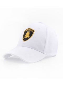 Buy Lamborghini Logo Embroidered Adjustable Baseball Caps for Men and Women Hat Travel Cap Car Racing Motor Hat in Saudi Arabia