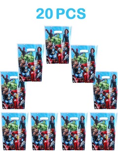 Buy 20 PCS Marvel Avengers Birthday Party Supplies, Cartoon Candy Bags, Tote Bags, Kids Gift Bags, Adult Birthday Party Decorations in Saudi Arabia