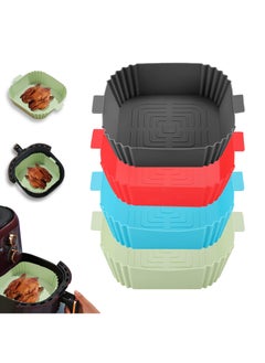 Buy Reusable Silicone Air Fryer Liners - Set of 4 Square Liners for Safe Cooking in Air Fryers. Replace Parchment Paper. Perfect for Baking and Roasting. in UAE