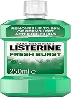 اشتري Listerine Fresh Burst Mouthwash, 250 ml White في مصر