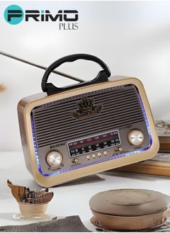 Buy PRIMO PLUS Radio with Bluetooth,Portable Transistor Radio AM FM SW with Best Sound,Excellent Reception,Support TF Card USB MP3 Player,USB. in Saudi Arabia