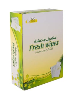 Buy Wet Wipes Refreshing smell 100 Pieces in UAE