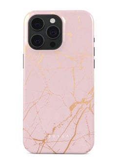 Buy Luxury Gold Glitter Marble Phone Case Compatible with iPhone 15 Pro  Double Layer Silicone Protective Case Peachy Gold in UAE