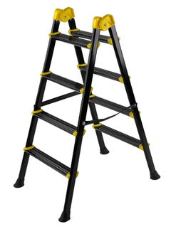 Buy 4-Step Foldable Ladder | Durable Aluminum Alloy | Lightweight & Space-Saving Design | Anti-Skid Secure Base | Easy To Move & Handle | Suits Both Home & Professional Needs in UAE