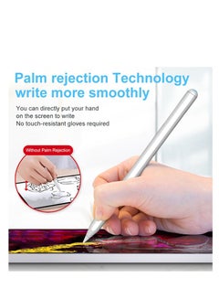 Buy Tilt Sensitivity Palm Rejection Stylus pencil for Apple iPad(2018-2021) 6th/7th/8th/9th Generation/ipad Pro 11/ Pro 12.9(3rd/4th)/Air 3-4/Mini 5/6, High Precise Writing/Drawing Active Digital Pen in UAE