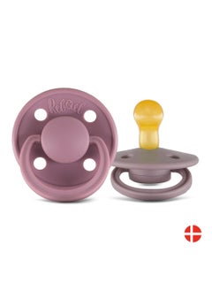 Buy Rebael Mono Natural Rubber Round Pacifier Size 1 - Baby 0-6M (1-pack) - Plum in Egypt