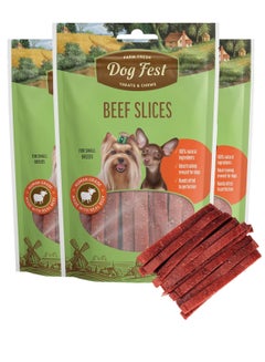 اشتري Beef Slices Soft Handcrafted Treats For Small And Mini Dogs 3X55g في الامارات