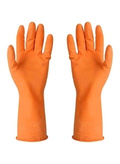 Buy Multifunctional Cleaning Gloves Orange M in Egypt