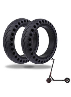 اشتري Electric Scooter Replacement Tires Rubber Solid Wheel Honeycomb Tire Grip Friction Tubeless e Accessories في الامارات