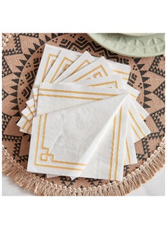 اشتري Phoenix 20-Piece 3-Layer Paper Napkin Set 33 x 33 cm في الامارات