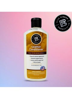 Buy Car Leather Conditioner Lotion For Car Seat & Other Leather Parts Cleans & Restores Original Texture 473ml - Blue Ribbon in Saudi Arabia