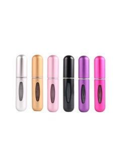 Buy 6 pieces Refillable Perfume Atomizer Bottle Set Portable Recycling Small Spray Bottle 5 ml in UAE