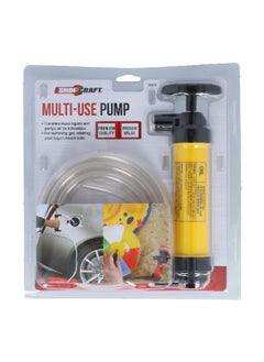 اشتري Premium Quality Multi-Use Siphon Pump Black And Yellow 9.6 X 2.5 X 2.5 Inch 36667 في السعودية