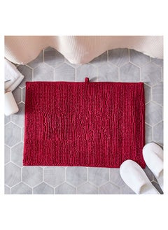 اشتري Nicole Microfiber Chenille Bath Mat 60x40 cm في الامارات