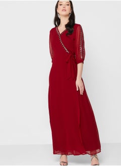 Buy Embellished Trim Detail Dress in Saudi Arabia