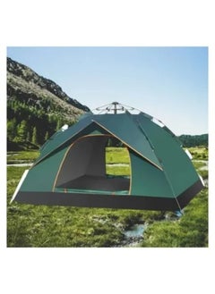 اشتري Generic Camping Tent Water Proof Automatic Tent 4 Person Two Doors Double Layer Tent Pop Up Tent في الامارات