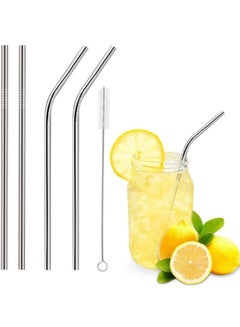 Buy Reusable Stainless Steel Straws for Drinking Juice Smoothies or Water from Bottle in Egypt