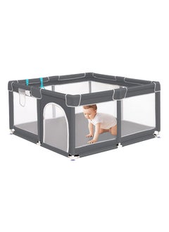 Buy Baby Extra Large Playard, Grey, 200 CM X 200 CM in UAE