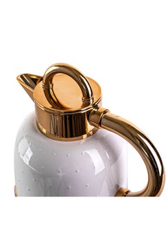 Buy Soleter Vacuum Flask Tea And Coffee Marina Vacuum Flask  1.0  Preal White/Gold in Saudi Arabia