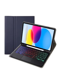 Buy Touchpad  Keyboard Case for iPad 10th Generation Case (10.9" 2022) Backlight Multi Touch Trackpad Flip Stand Case with Pencil Holder for New iPad 10th 2022 in Saudi Arabia