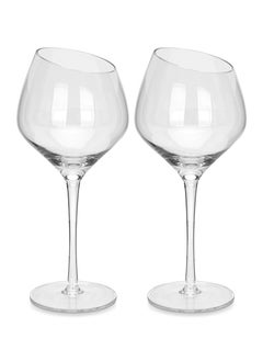 Buy 2-Piece Red Wine Glass Set 550ml in UAE