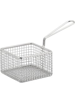 Buy Mcww-1010 Professional Wireware Square Basket, 9.5 X 9.5 X 9 Cm, Silver, Stainless Steel in UAE