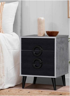 Buy Bedside Table Simple Modern Bedroom Nightstands Wooden Minimalist Multi-function Light Luxury Style Bedside Storage Small Cabinet 45*40*60cm in Saudi Arabia