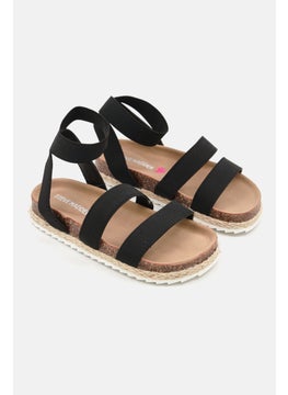 اشتري Kids Girl Slip On Casual Sandals, Black في الامارات