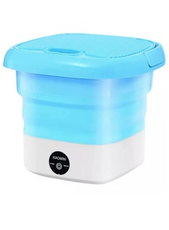 Buy Portable Folding Mini Automatic Washing Machine with Dryer, Lightweight, for Underwear Washing, Camping, RV, Travel, Baby Cloth Washer in UAE