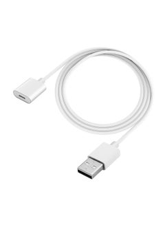 Buy Charging Adapter Cable for Apple Pencil White 1M in Saudi Arabia