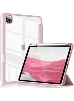 Buy Case For Apple iPad Pro 11 inch (2022/2021/2020/2018) Generation with Pencil Holder, [Support Apple Pencil Charging and Touch ID], Clear Transparent Case with Auto Wake/Sleep in Saudi Arabia