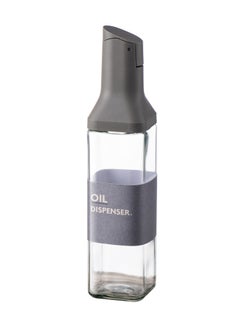 Buy Kitchen Cooking Olive Oil Dispenser Bottle, Auto Flip Glass Vinegar Cruet Set, Leak proof Condiment Storage Container with Non-Drip Spout & Non-Slip Bottom – 17 oz / 500ML  (Grey Automatic Cap) in Saudi Arabia