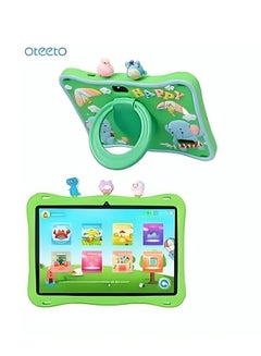 اشتري Oteeto Tab 10 Kids 10.1 Inch Display Tablet With 6GB RAM 128 GB ROM and 8000 mAh Battery (Green) في السعودية