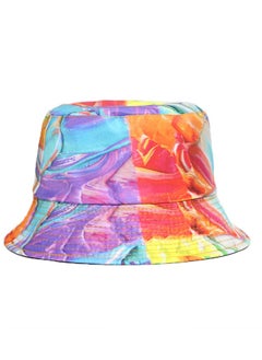 Buy Graffiti Printed Sunscreen Fisherman Hat in UAE