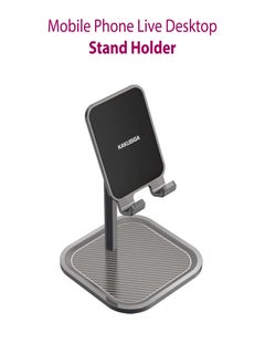 Buy Mobile Phone Live Desktop Stand Holder-KSC-323 - Black in Saudi Arabia