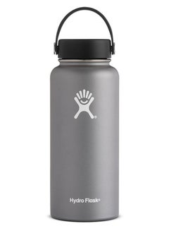 Buy Stainless Steel Vacuum Insulated Water Bottle Outdoor Sports Kettle Thermos Cup 946ml 32oz Grey in Saudi Arabia