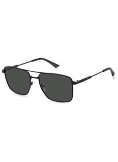 اشتري Men's Polarized Rectangular Sunglasses - Pld 4134/S/X Black Millimeter - Lens Size: 57 Mm في السعودية