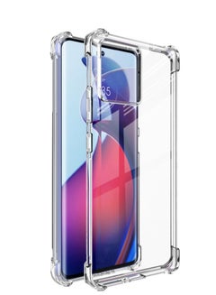 Buy Anti Shock TPU Bumper Corner Case Cover For Motorola Edge 30 Fusion 5G Clear in UAE