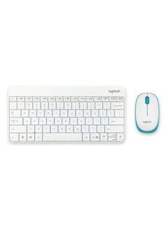 اشتري Logitech MK245 Nano Wireless Keyboard Mouse Set (White) في السعودية