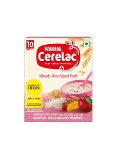 Buy Nestle CERELAC Baby Cereal with Milk - Wheat, Rice Mixed Fruit in UAE