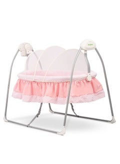 Buy Wanda Electric Swing Cradle for Baby Automatic Swing Baby Cradle with Mosquito Net Remote Toy Bar Music Baby Swing Cradle for Baby 0 to 2 Years Boys Pink in UAE