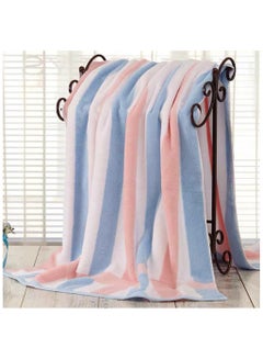 Buy Bath Towel Beach Towel Large Thick Cotton Bath Sheets  Swimming Pool Towels Absorbent 35x71 inch（90x180 cm） (Pink) in UAE