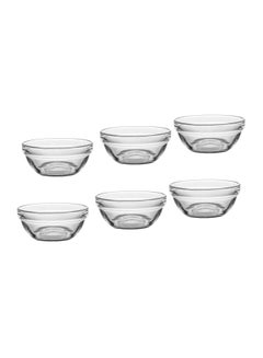 Buy Set of 6 glass sauce bowls made of glass in Saudi Arabia