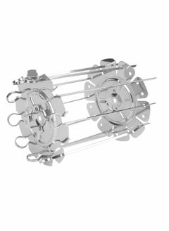 Buy Grill Metal Roaster Rotisserie Skewers Needle Cage Oven in UAE