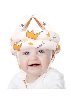 Buy Natural Cotton Baby Helmet Breathable Anti-collision Infant Hat Lightweight and Soft Adjustable Protective Kid Safety Helmet in Saudi Arabia