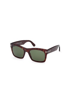 Buy Men's Square Shape Acetate Sunglasses FT106252N56 Lens Size: 56 Millimeter - Dark Havana in UAE